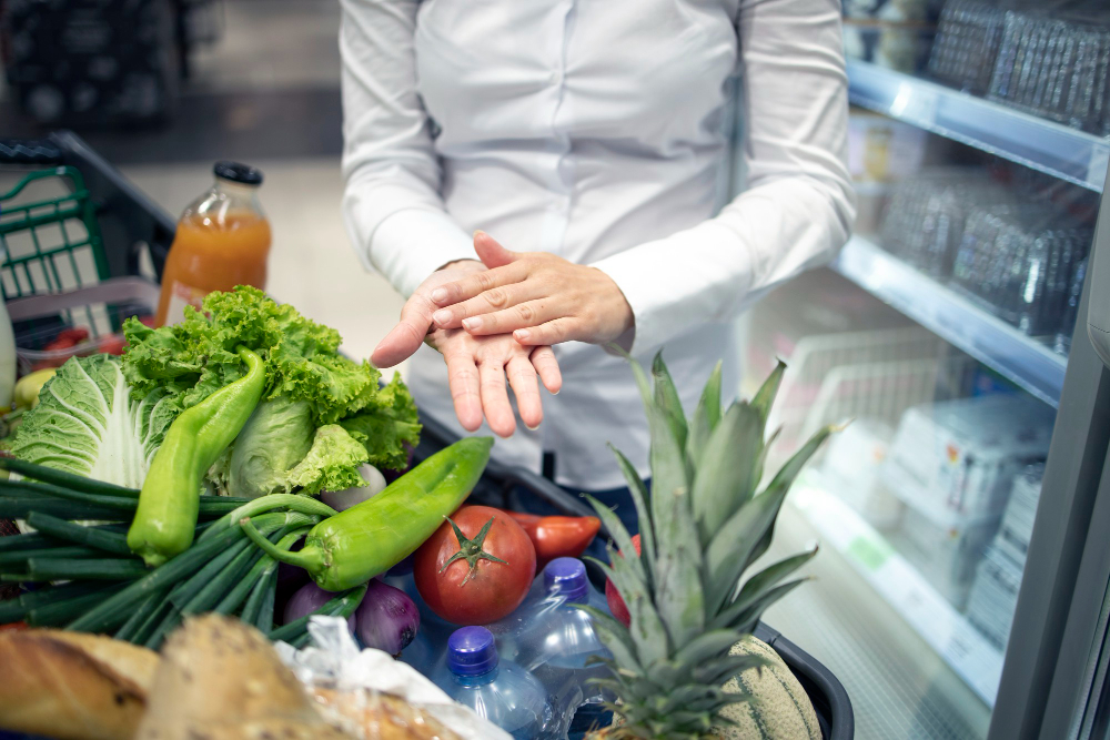 Selecionando alimentos saudaveis